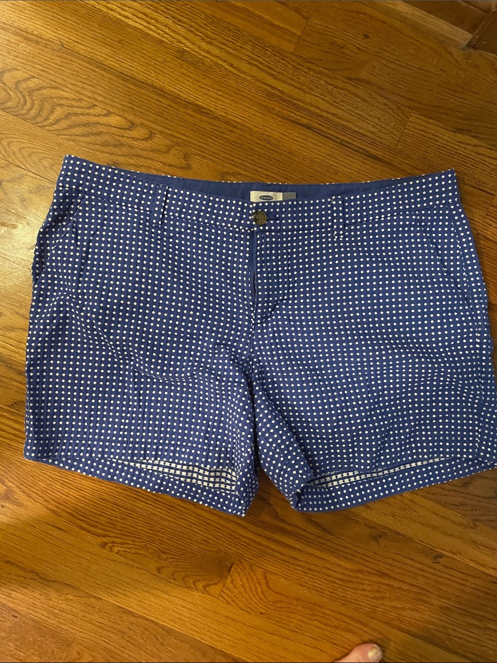 Old navy blue and white shorts